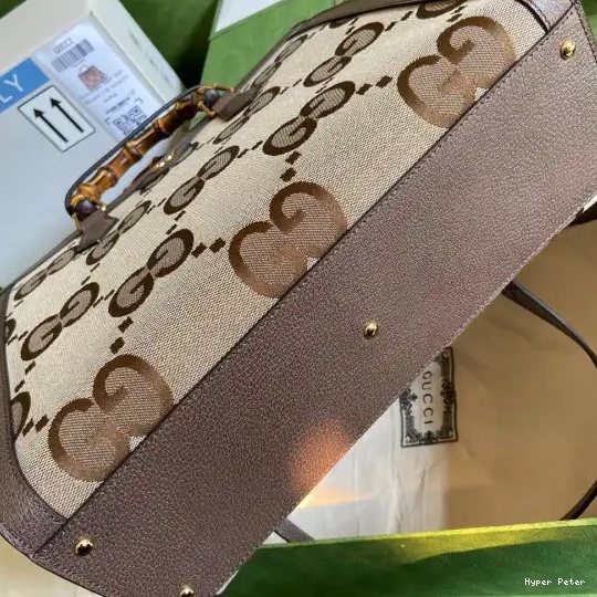 Hyper Peter medium jumbo Diana GG tote GUCCI bag with 0619